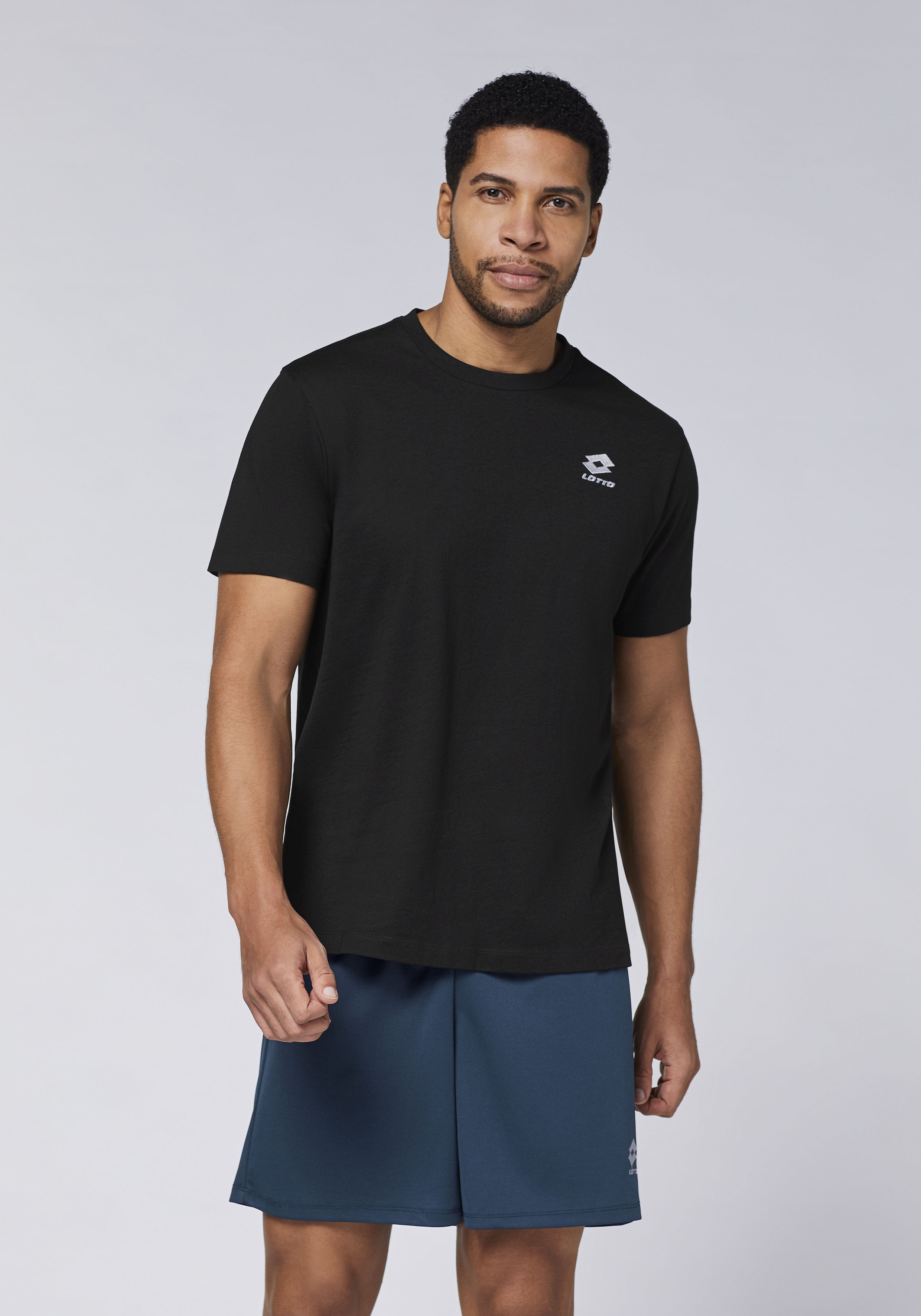 Lotto Herren T-Shirt Schwarz  Stylecode: 1124001 Men, T-Shirt, Regular Fit