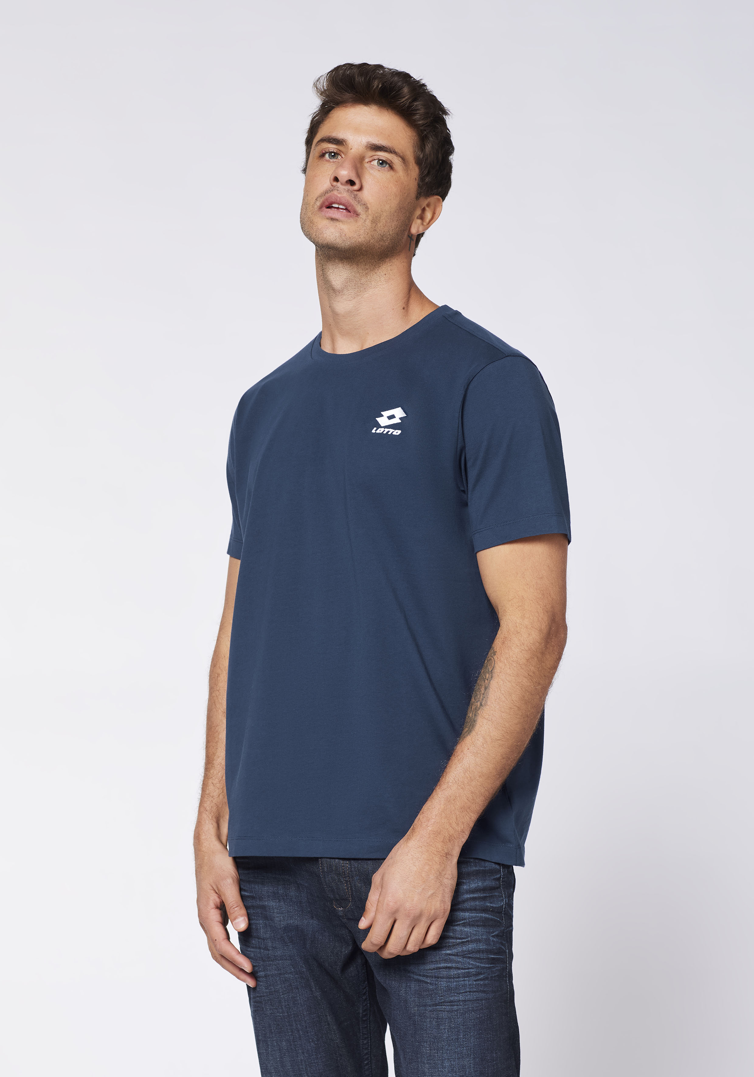Lotto Herren T-Shirt Dunkel Blau  Stylecode: 1124001 Men, T-Shirt, Regular Fit