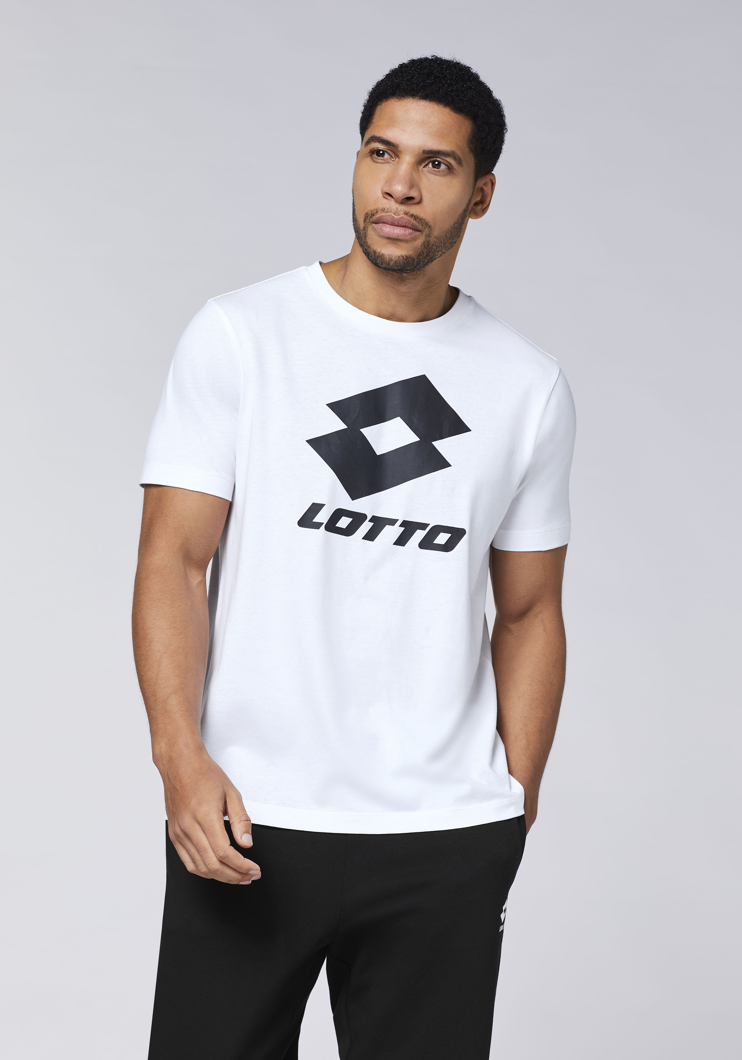Lotto Herren T-Shirt Weiß  Stylecode: 1124002 Men, T-Shirt, Regular Fit