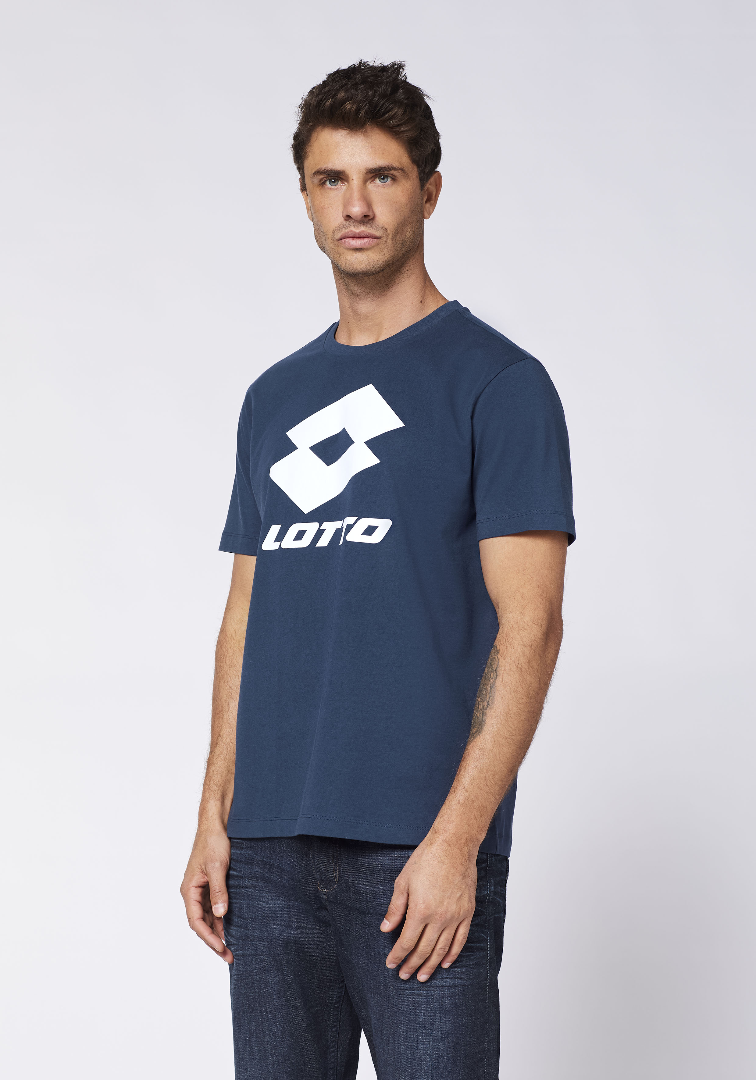 Lotto Herren T-Shirt Dunkel Blau  Stylecode: 1124002 Men, T-Shirt, Regular Fit