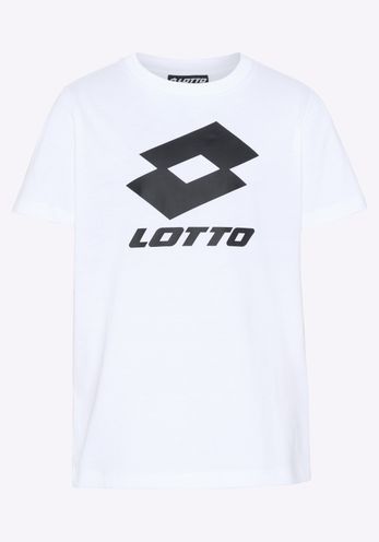 Lotto Unisex Kinder T-Shirt Weiß Stylecode: 1124002J Unisex Kids, T-Shirt, Regular Fit