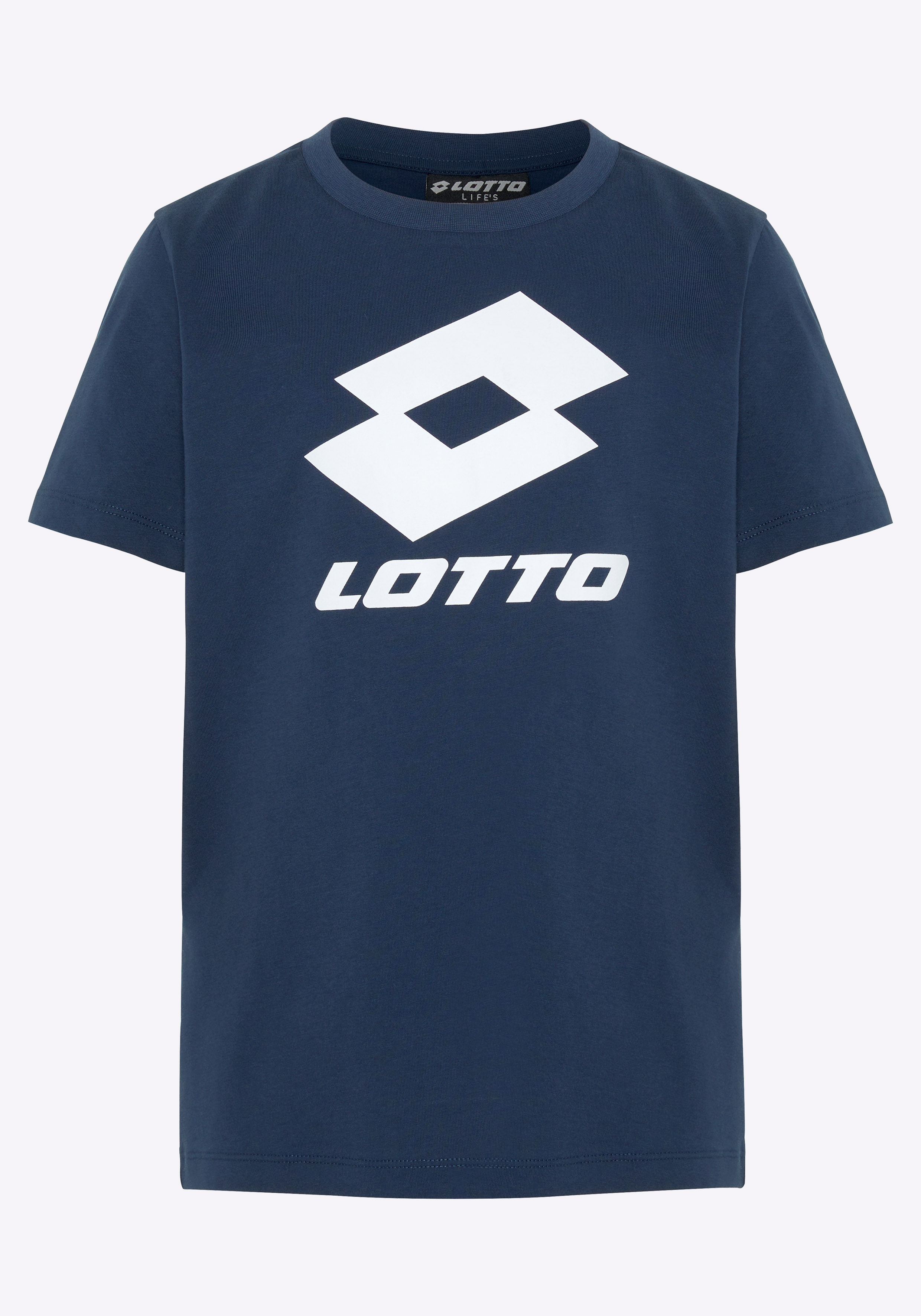 Lotto Unisex Kinder T-Shirt Dunkel Blau  Stylecode: 1124002J Unisex Kids, T-Shirt, Regular Fit