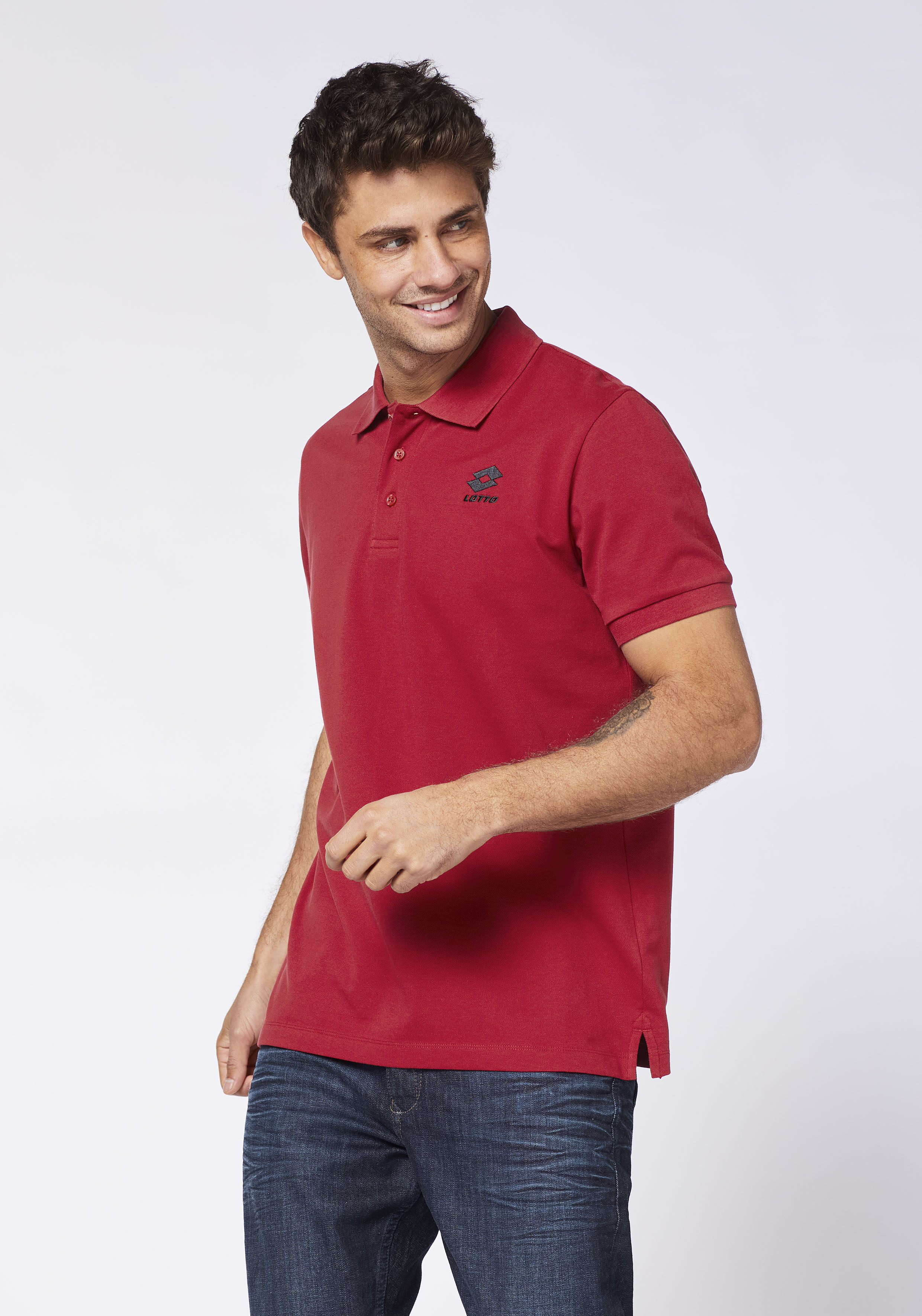 Lotto Herren Poloshirt Dunkel Rot  Stylecode: 1124003 Men, Polo Shirt, Regular Fit