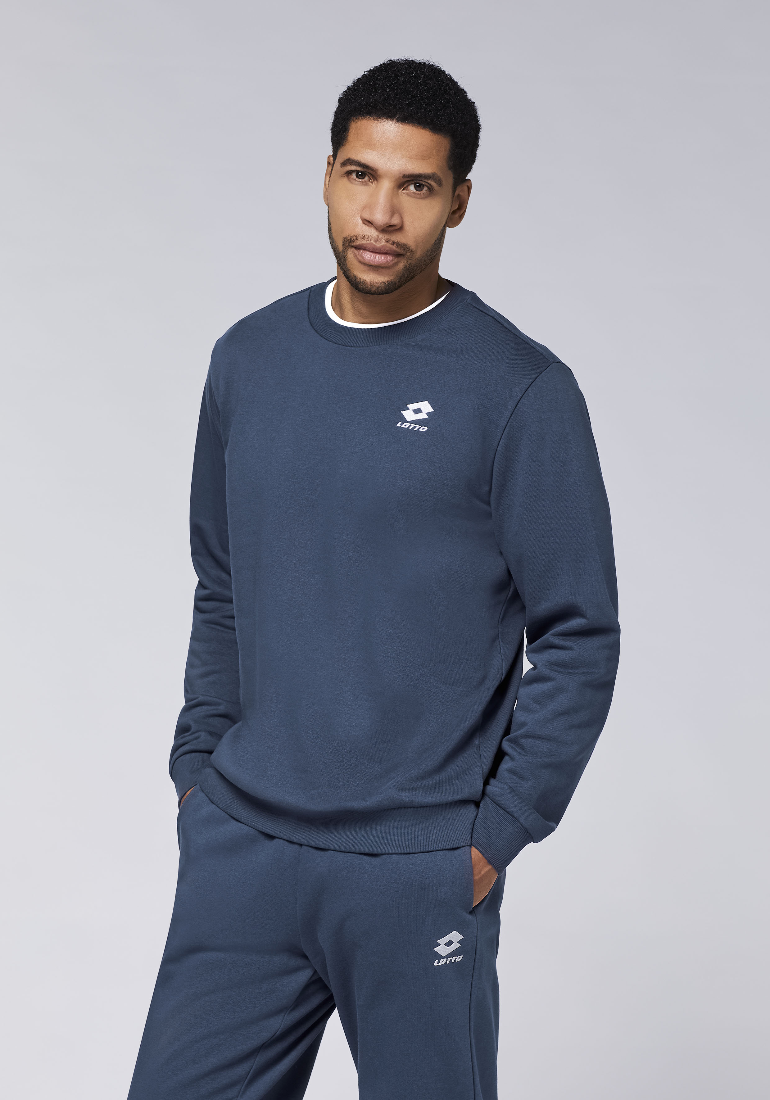 Lotto Herren Sweatshirt Dunkel Blau  Stylecode: 1124005 Men, Sweatshirt, Regular Fit