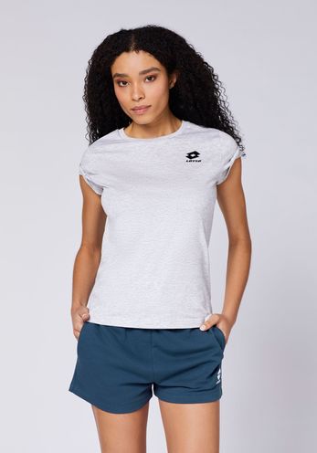 Lotto Damen T-Shirt Hell Grau Stylecode: 1124012 Women, T-Shirt, Slim Fit