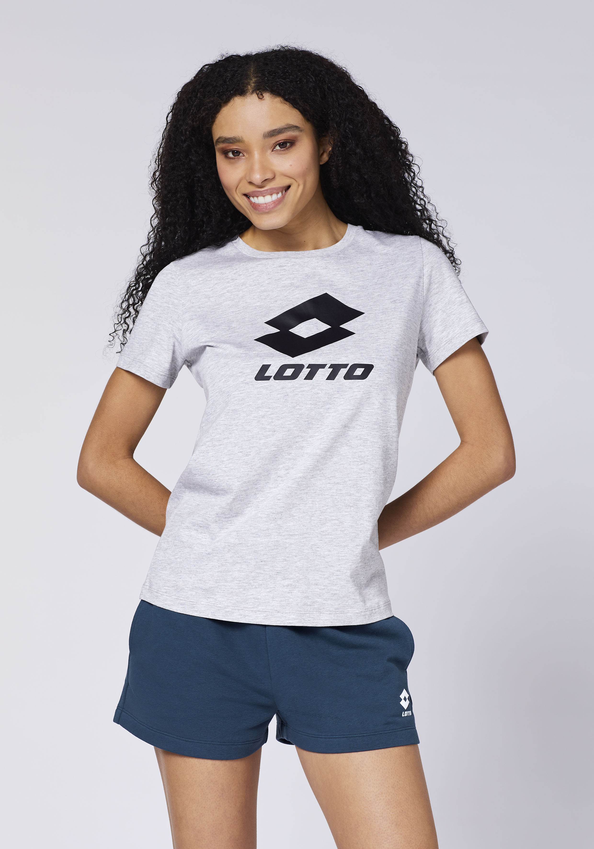 Lotto Damen T-Shirt Hell Grau  Stylecode: 1124013 Women, T-Shirt, Regular Fit