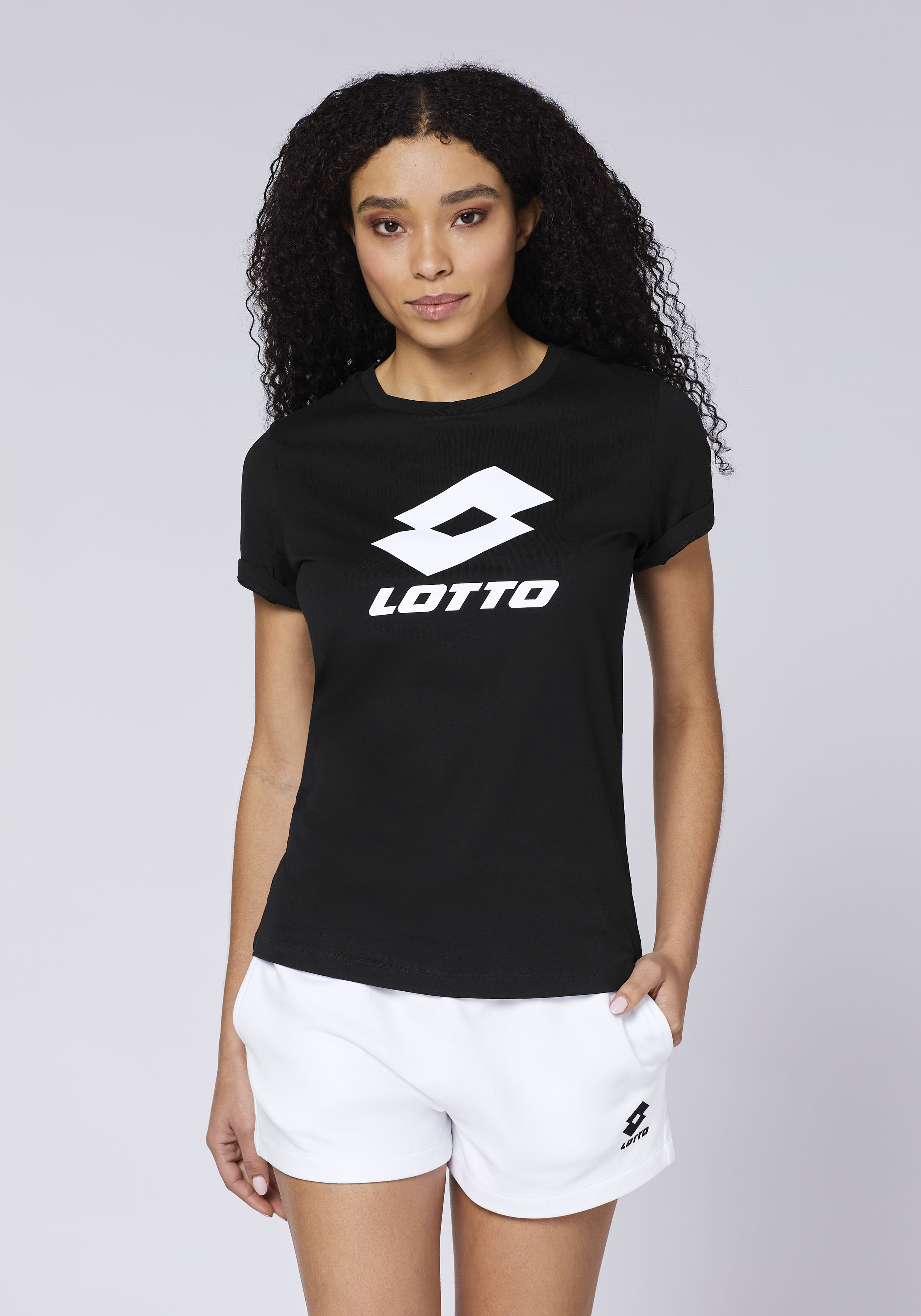 Lotto Damen T-Shirt Schwarz  Stylecode: 1124013 Women, T-Shirt, Regular Fit