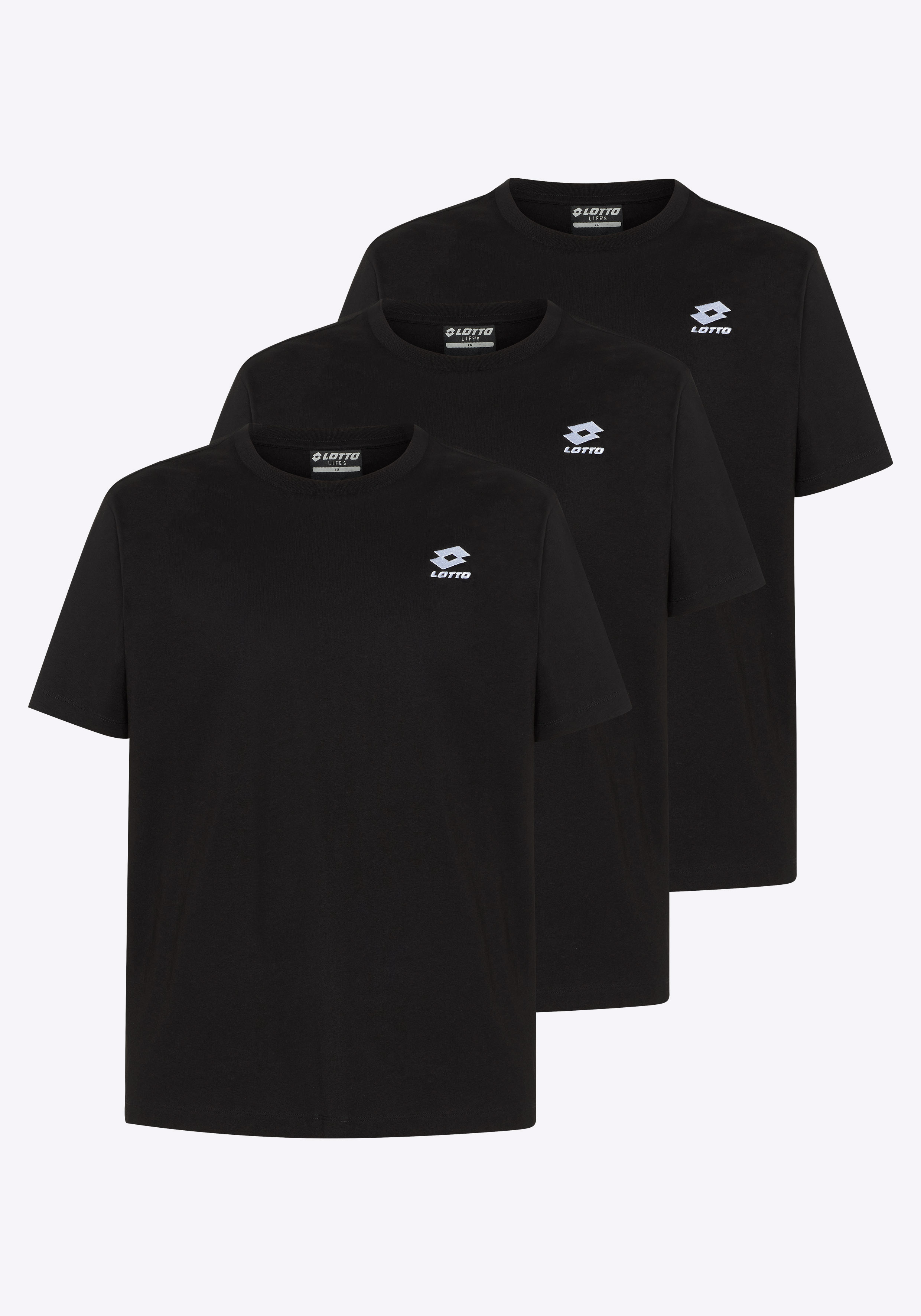 Lotto Herren T-Shirt Schwarz  Stylecode: 1724052 Men, T-Shirt, Regular Fit