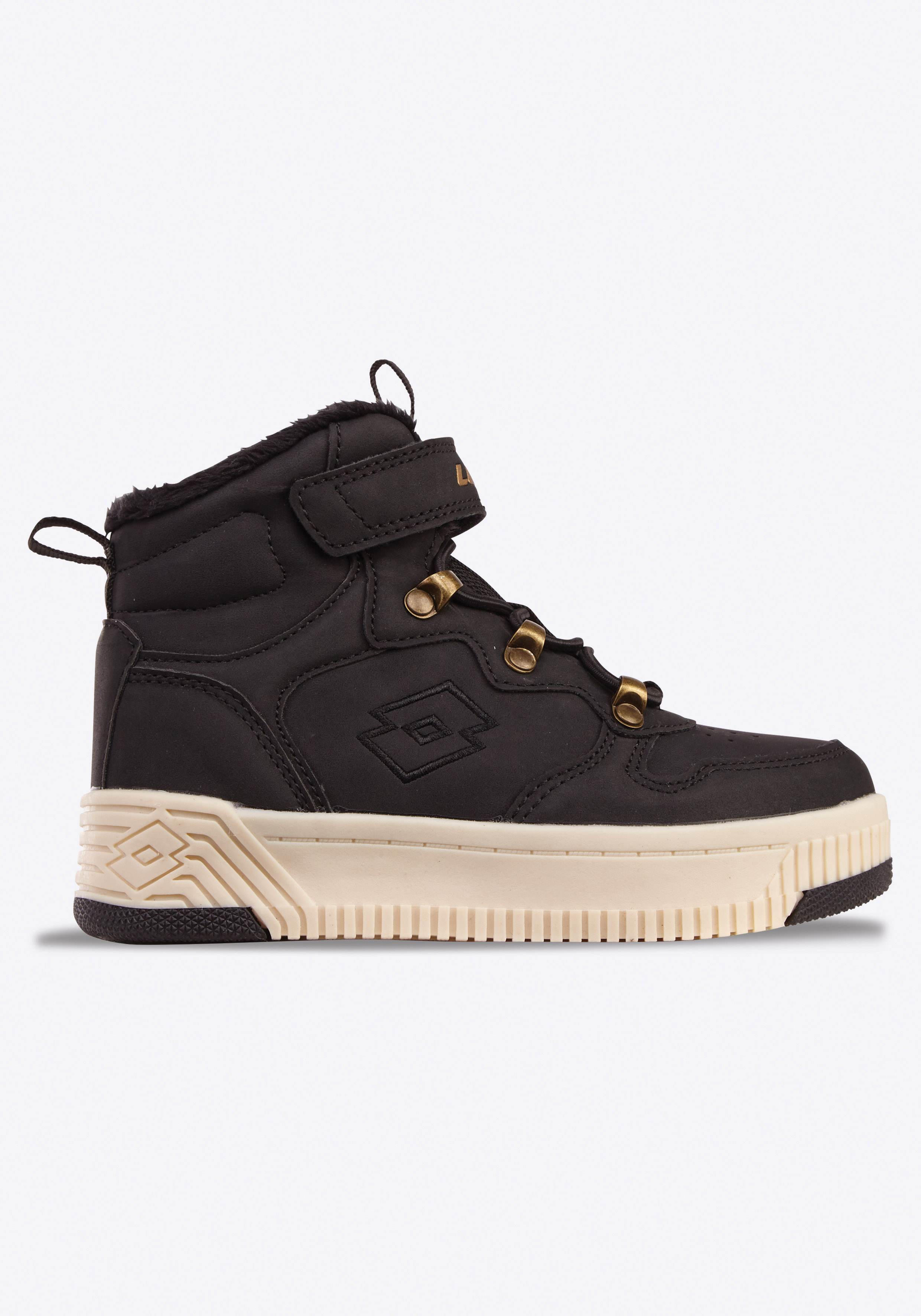 Lotto Unisex Kinder Sneaker Schwarz  Stylecode: 2600600K JALANA FUR K Unisex Kids, Sneakers